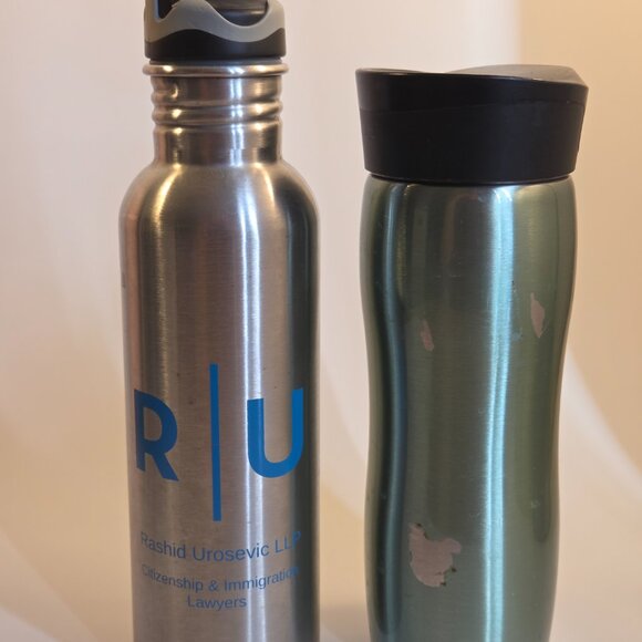Stainless Steel 750 ml Bottle + 16 oz Travel Mug - Picture 4 of 5